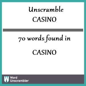 Unscramble Words From CASINO – WordsRated.